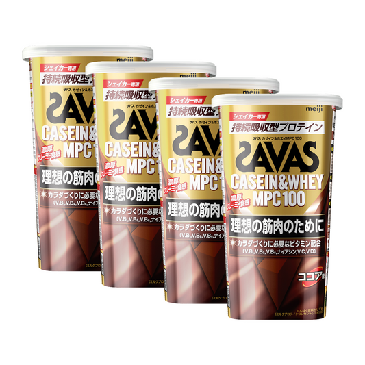ザバスカゼイン＆ホエイ MPC100 210g×4個セット(840g)