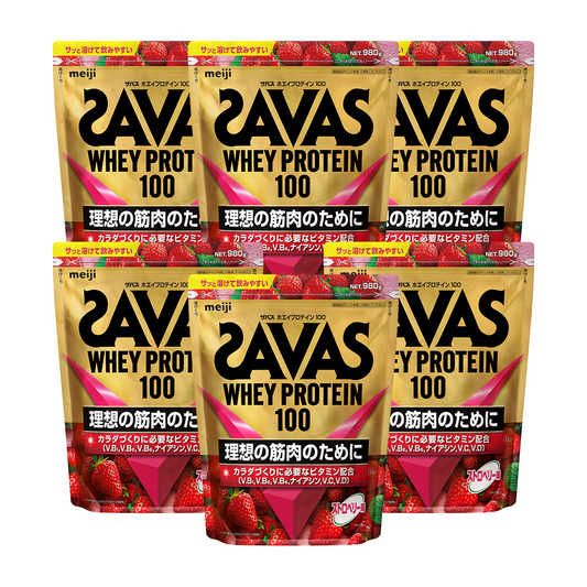 ザバスホエイプロテイン100　6個セット　ザバス公式サイト限定(送料無料)